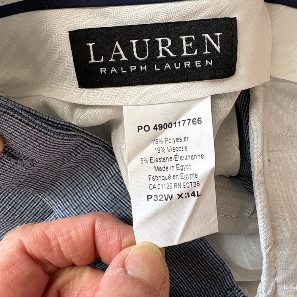 Lauren Ralph Lauren Men's Sky Blue Dress Pants - Picture 5 of 6